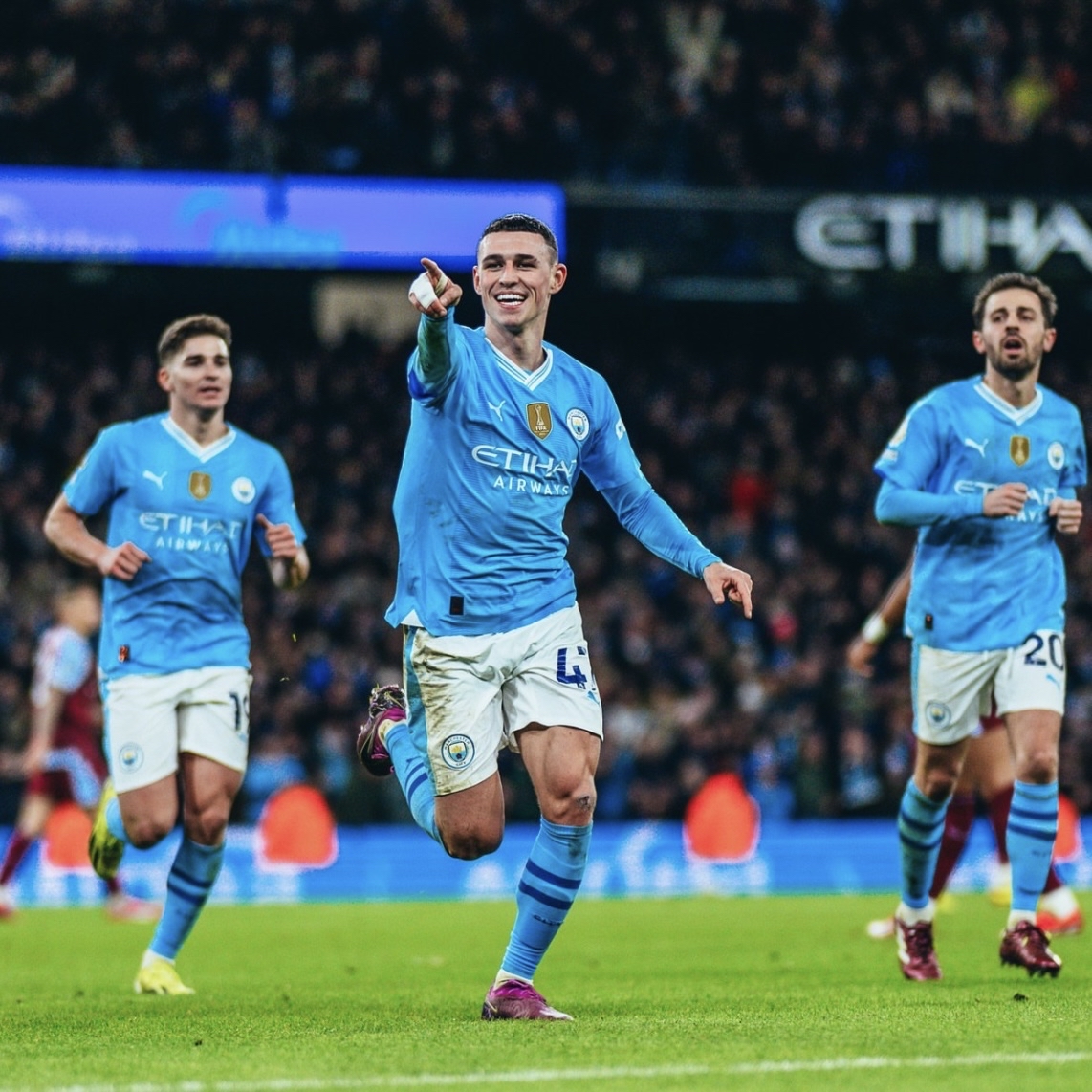 曼城主场战胜维拉，继续稳坐榜首