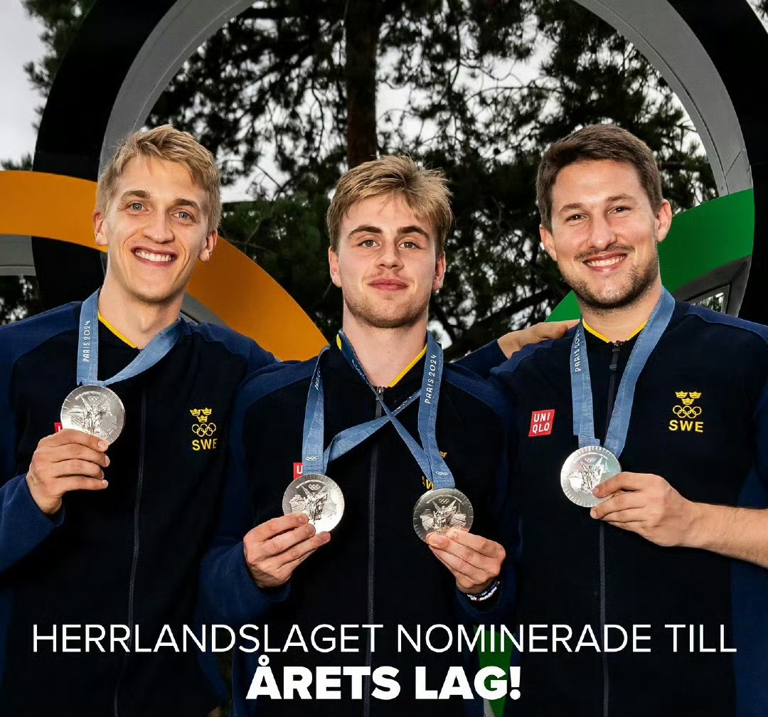 瑞典选手在田径比赛中夺得铜牌